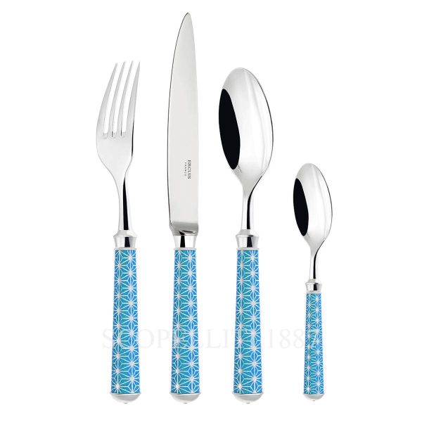 ercuis origami blue cutlery set