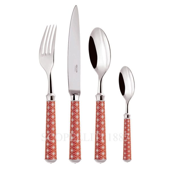 ercuis origami mahogany cutlery set