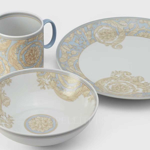 versace kids dinner set barocco blue