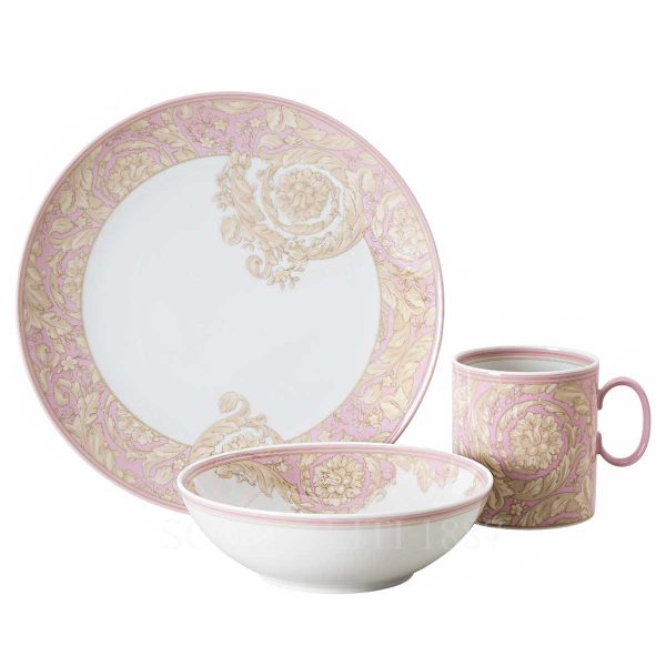 versace kids dinner set barocco rose