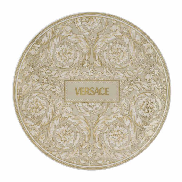 versace service plate barocco beige