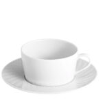meissen no41 waves relief tea cup and saucer