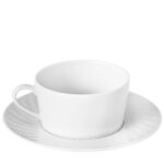 meissen no41 waves relief tea cup and saucer back