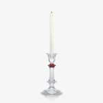 baccarat harcourt candlestick with red knob