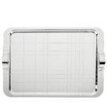 christofle graphik large tray silver plated