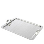 christofle graphik large tray with handles silver plated