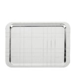 christofle graphik tray silver plated 30x21