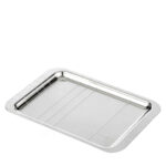 christofle graphik tray silver plated 22x16 cm