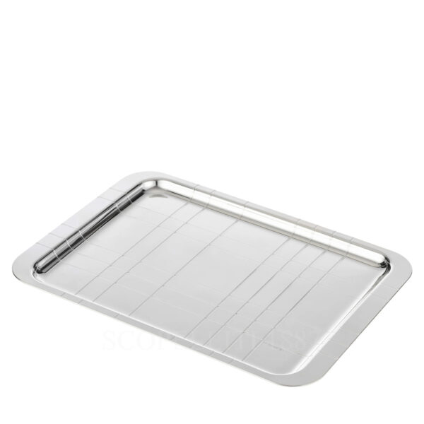 christofle graphik tray silver plated 30x21