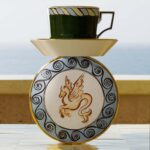 ginori tea cup il viaggio di nettuno green