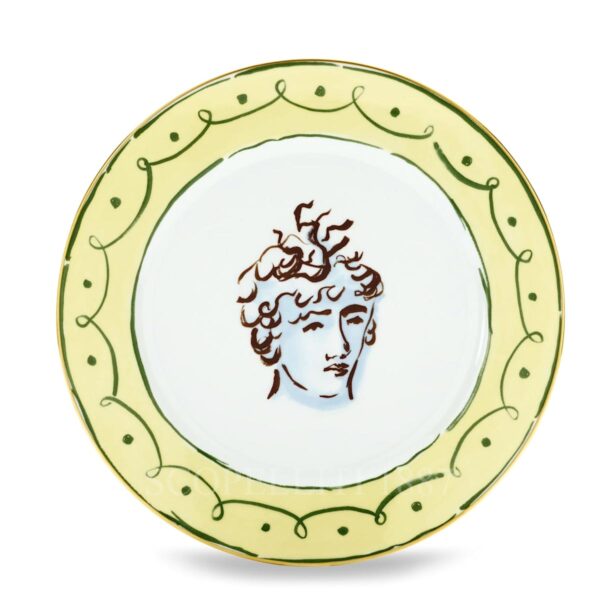 ginori il viaggio di nettuno dinner plate amalfi lemon