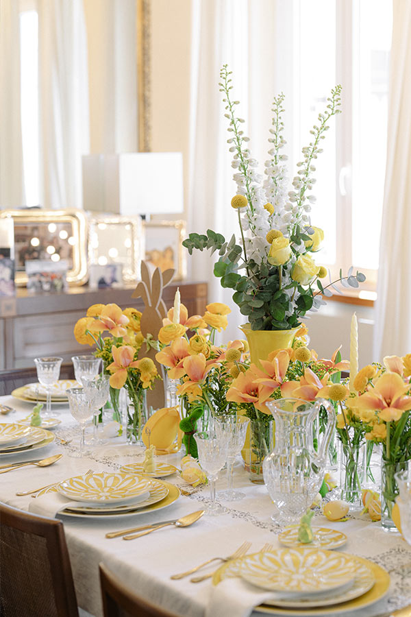 hermes soleil d'hermes yellow tableware