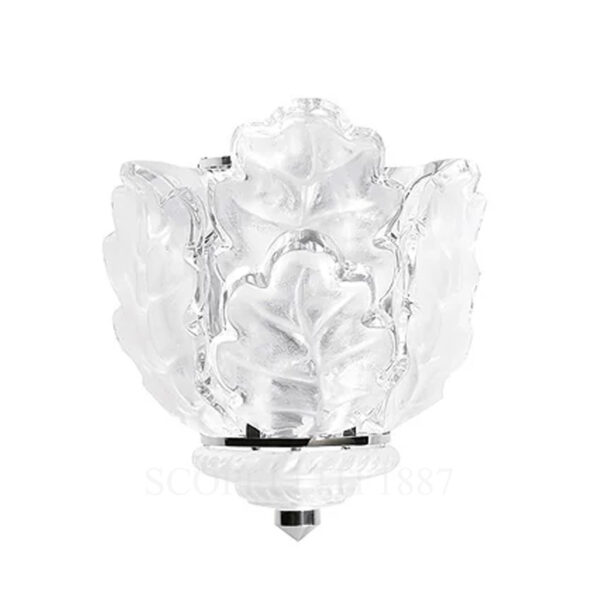 Lalique Chêne Wall Sconce Chrome