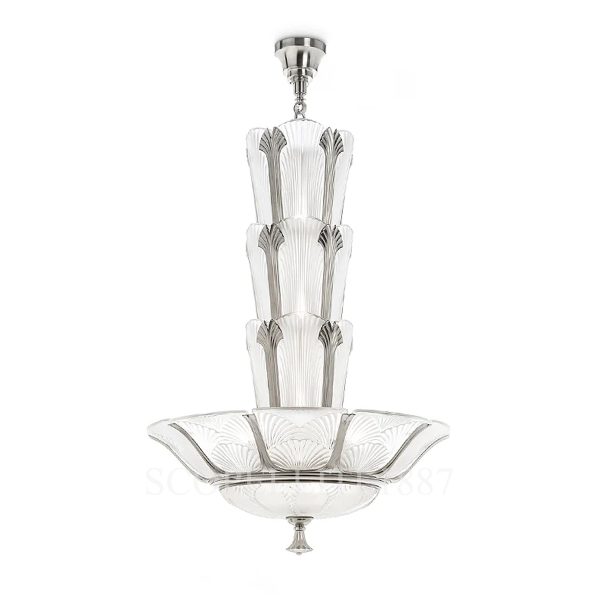 Lalique Ginkgo Chandelier