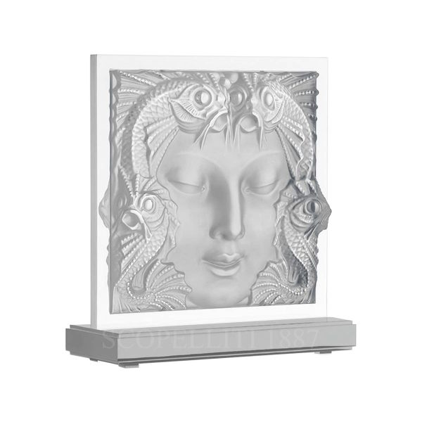 lalique masque de femme lamp