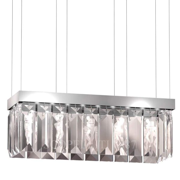 lalique serene chandelier rectangular 26 prisms