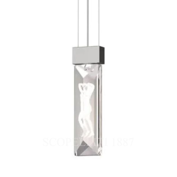Lalique Serene Figurines Double Prisms Ceiling Lamp