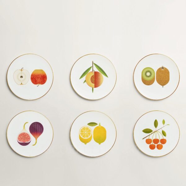 hermes kaorumi mixed fruit dessert plates