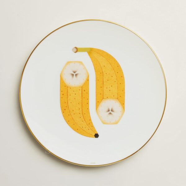 hermes kaorumi dessert plate banana