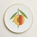 hermes kaorumi dessert plate nectarine