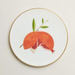 hermes kaorumi dessert plate pomegranate
