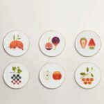 hermes kaorumi red fruit dessert plates