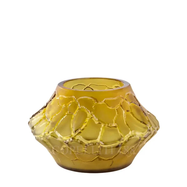 lalique caldera small vase votive canyon