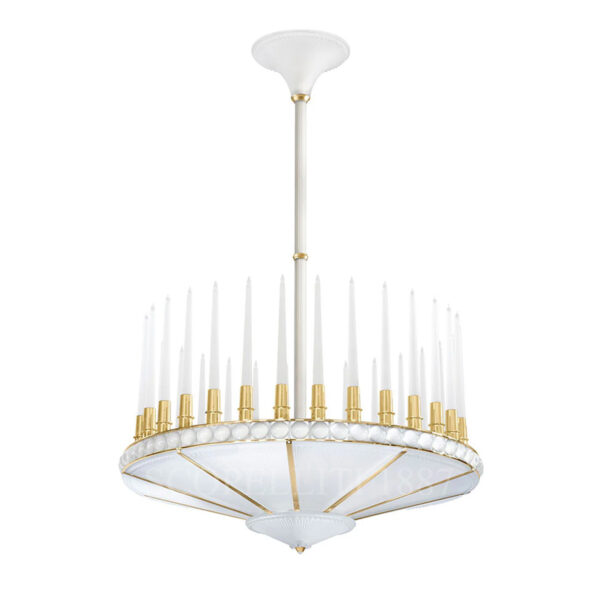 Lalique Perles Gilded Chandelier