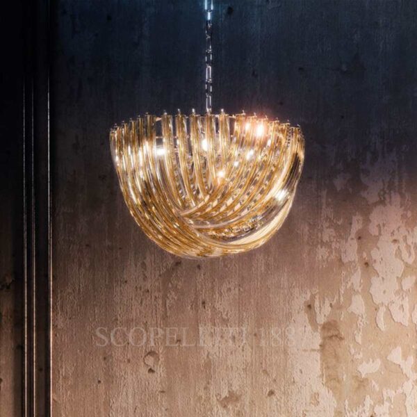 venini triedri hemispherical chandelier 964.50