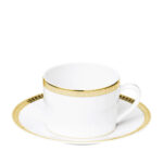 christofle malmaison gold tea cup