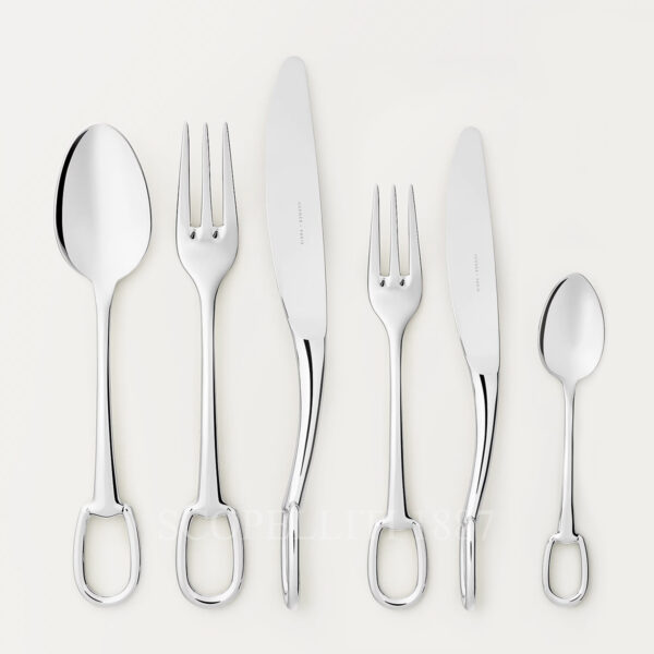 hermes attelage cutlery set stainless steel 36 pcs