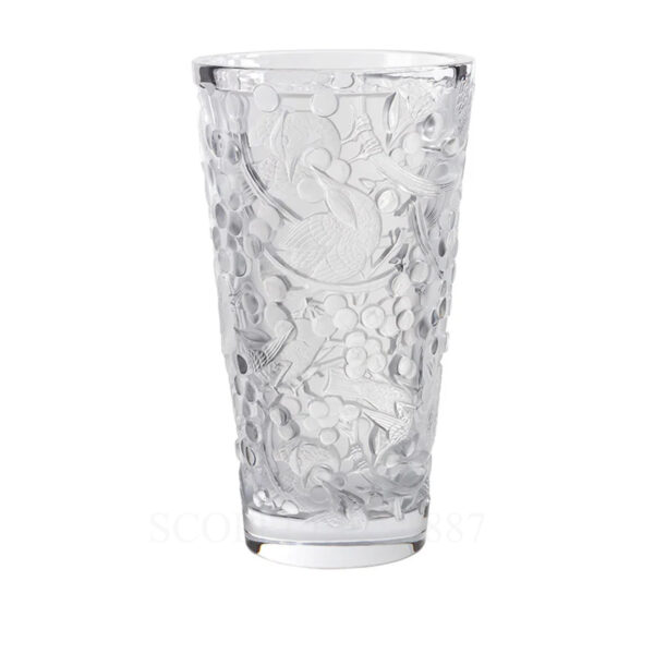 lalique merles et raisins large vase