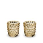 lalique mossi votive gold set of 2