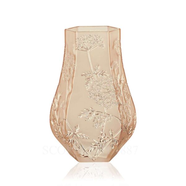 lalique ombelles vase gold