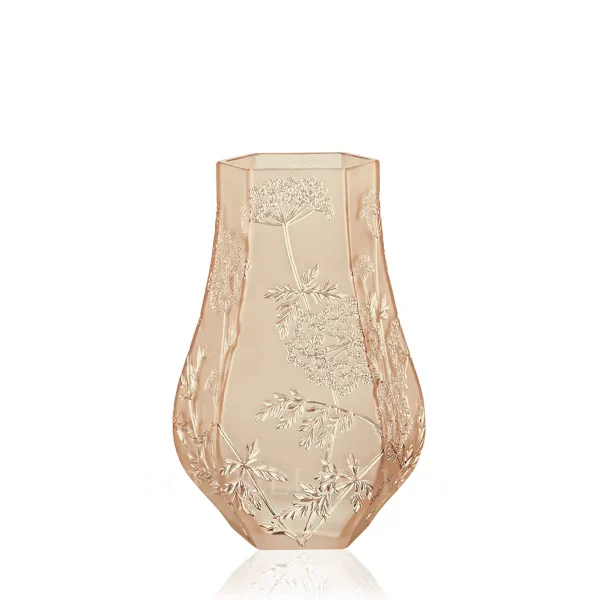 lalique ombelles vase gold