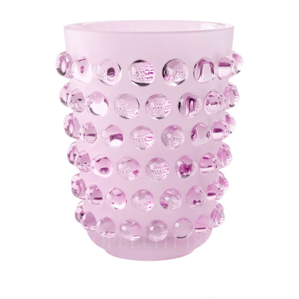 lalique pink mossi xxl vase