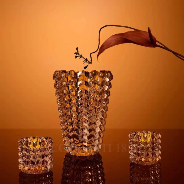baccarat eye II votive set with vase