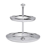 christofle albi 2-tier silver-plated dessert stand