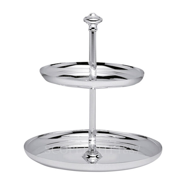 christofle albi 2-tier silver-plated dessert stand