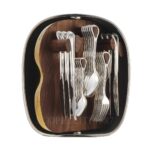 christofle carrousel 24 pcs silver plated flatware set