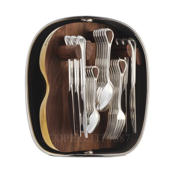 christofle carrousel 24 pcs silver plated flatware set