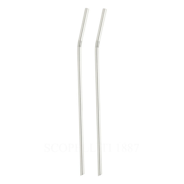 christofle uni drinking straws silver plated 24 cm