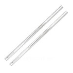 christofle uni small straws silver plated set of 2