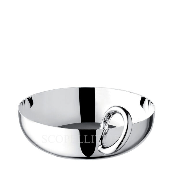 christofle vertigo large bowl silver plated 17 cm