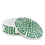 ginori 1735 trinket box labirinto green