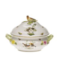 HEREND チューリン Herend Porcelain Chinese Bouquet Small Octagonal Trinket Box