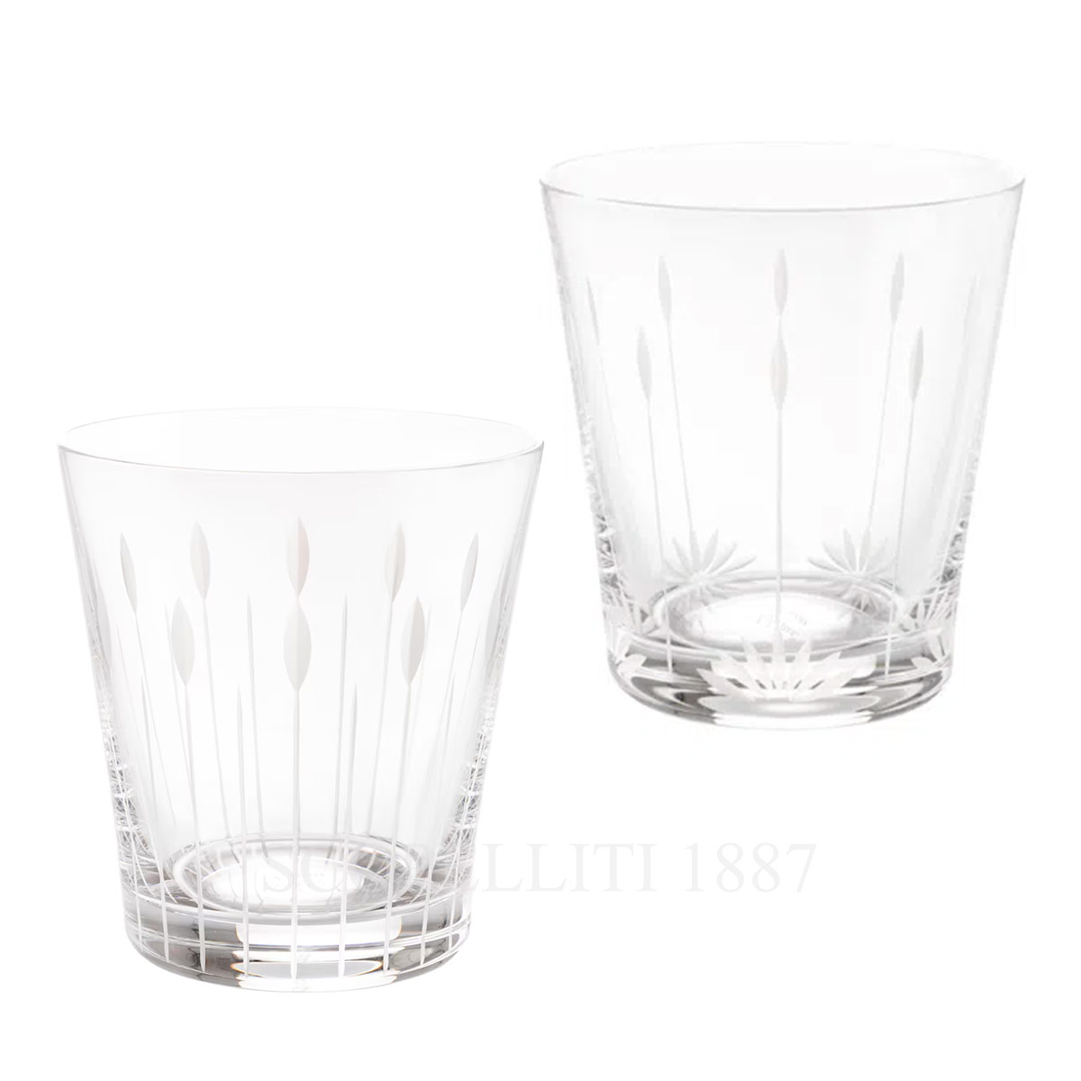 lalique lotus tumblers set of 2