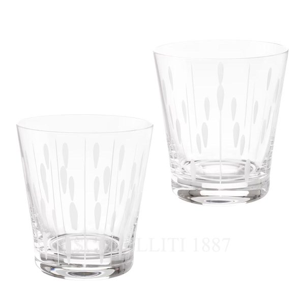 lalique lotus drops and dew tumblers
