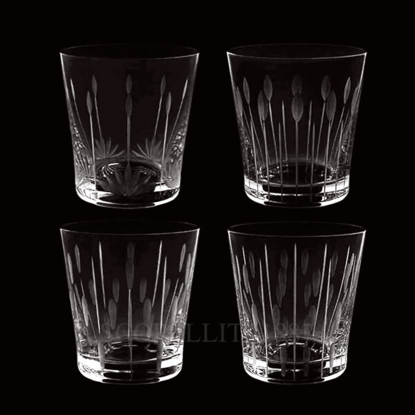 lalique lotus tumbler set of 4