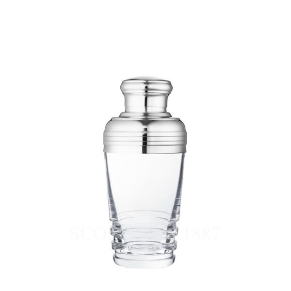 saint louis oxymore shaker in hand-cut crystal, part of collectible saint louis barware